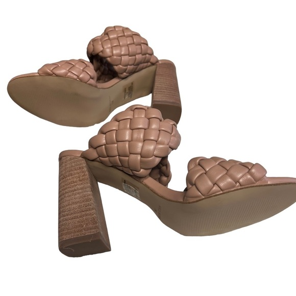 Steve Madden Tan Braided Twist Open Toe Sandals 7 - Picture 5 of 11